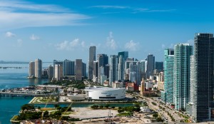 Aerial view of Downtown Miami